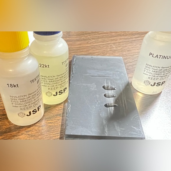 Vintage Designer Signed Flush Set Multi-Colored Gemstone Platinum Ring, Size 6.5 - Picture 12 of 13